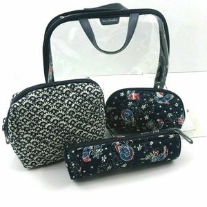 Vera Bradley 4 piece cosmetic set BNWT